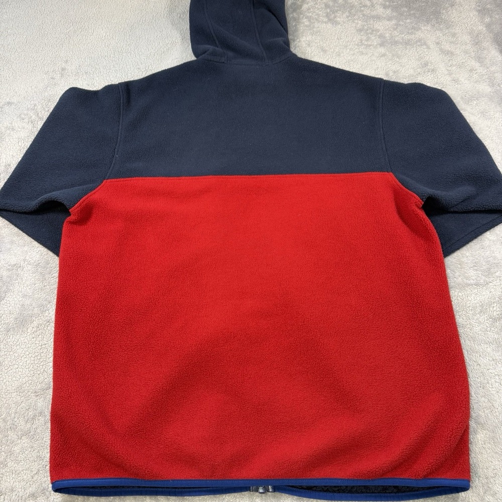 Patagonia Synchilla Snap T Shell Hoodie Blue Red Full Zip Fleece Jacket Large - Picture 6 of 11